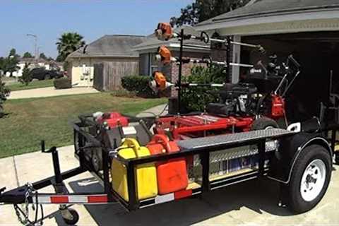 Efficient &amp; Low Cost Lawn Service Trailer Set Up #SideHustle