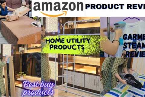 AMAZON home utility products l GARMENT STEAMER Review l closet organiser