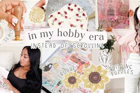 In my Hobby Era:10 Hobbies to Try- stop scrolling, make time for new hobbies | Roxy James #hobby#diy