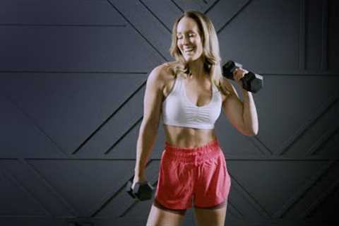 Full Body STRENGTH Workout with Dumbbells (No Jumping)