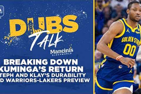 Breaking down Jonathan Kuminga’s return, Steph Curry and Klay Thompson's durability | Dubs Talk