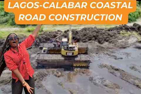 Aerial View of Lagos Coastal Road Construction
