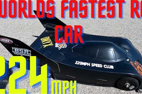 NEW WORLDS FASTEST RC CAR  (224mph)           ARRMA LIMITLESS GT  (Stock length)