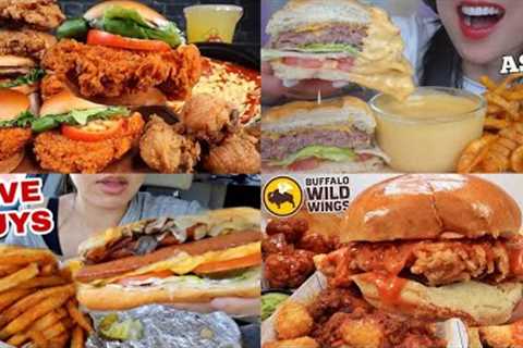 ASMR Fast Food Mukbang Compilation 18 | Fast Food Asmr | Satisfying eating sounds