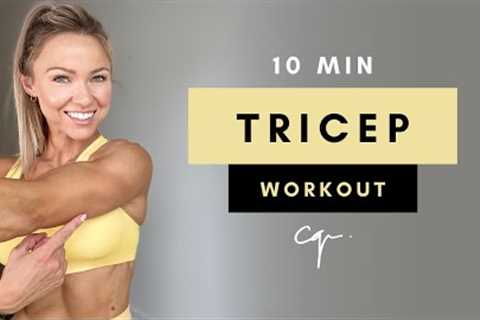 Tricep Workout at Home with Dumbbells | 10 Minutes