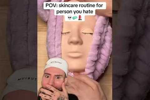 SKINCARE FOR THE PERSON YOU HATE!💀 @stephanieasmrr  (follow for more💗) #skincare #asmr #skin..