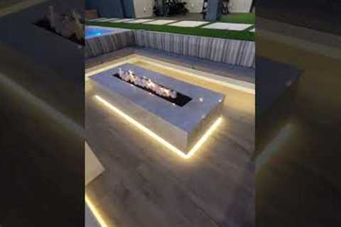 How much does a sunken seating area cost? 💸 #luxuryhome #backyarddesign #pool #firepit