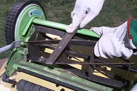 How To Sharpen Blades On Manual Push Mower Reel Mower