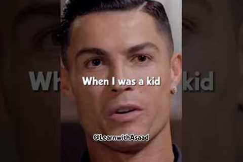 Cristiano Ronaldo telling about his struggling days when they couldn't afford burgers😔