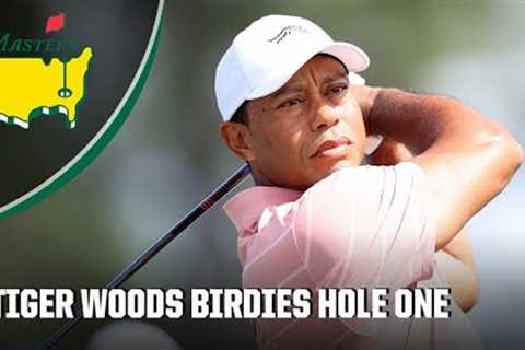 Tiger birdies first hole at the 2024 Masters | Golf on ESPN