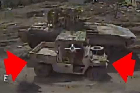 Drone Strike DesertCross Vehicle Causing A Roof Toss