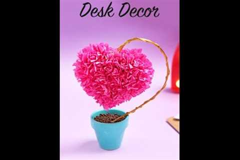 DIY Heart Desk Decor | Valentine Gift Ideas | Valentines Day Gifts for Him (1-minute video)