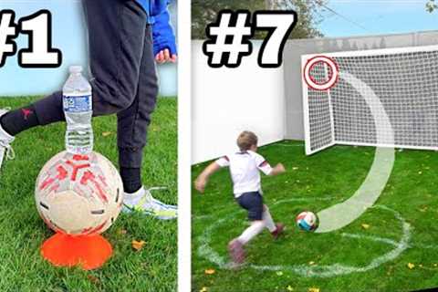 11 Soccer TRICK SHOTS from EASY to IMPOSSIBLE!