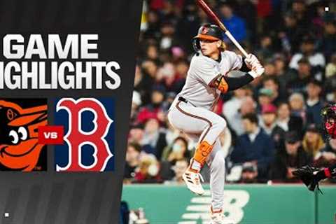 Orioles vs. Red Sox Game Highlights (4/10/24) | MLB Highlights