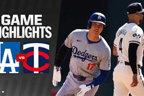 Dodgers vs. Twins Game Highlights (4/10/24) | MLB Highlights