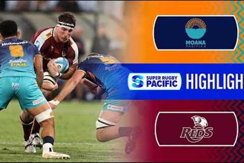 HIGHLIGHTS | MOANA PASIFIKA v REDS | Super Rugby Pacific 2024 | Round 8