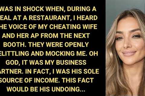 I Was In Shock When, During A Meal At A Restaurant I Heard The Voice Of My Cheating Wife And Her AP