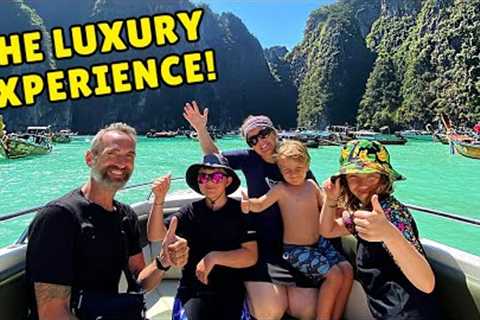 $500 PRIVATE LUXURY BOAT TOUR to PHI PHI ISLAND in KRABI, THAILAND 🇹🇭