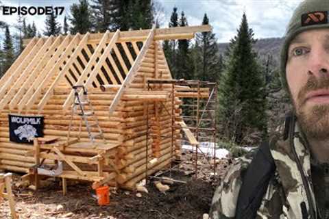 Winter Log Cabin Build on Off-Grid Homestead |EP17|