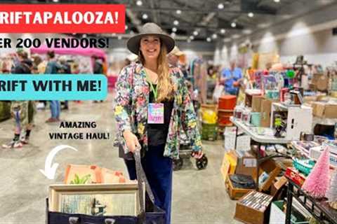 THE BEST FLEA MARKET HAUL IN AGES!!! Thrift With Me! Shopping THRIFTAPALOOZA | CHEAP FLEA MARKET!