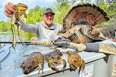 Road Trippin Across the South, Hunting, Fishing and Exploring! (Giant Bull Frog Catch &amp; Cook)