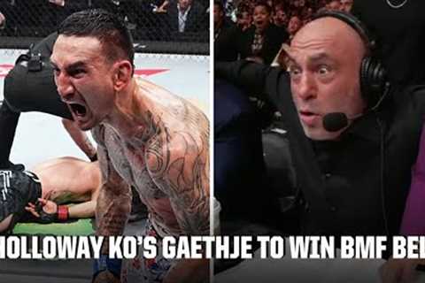 Max Holloway knocks out Justin Gaethje in the final second at UFC 300 | ESPN MMA