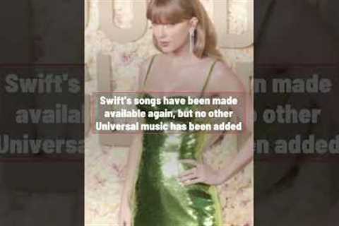 Taylor Swift Is Back On TikTok After Dispute #tiktok #musicnews #taylorswift #universalmusicgroup