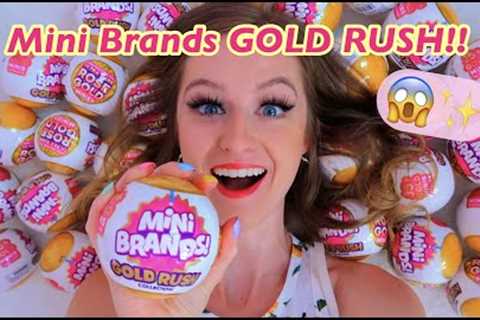 Unboxing a FULL CASE of Mini Brands GOLD RUSH!!😱✨*LIMITED EDITION!!* | satisfying asmr vibessss♡