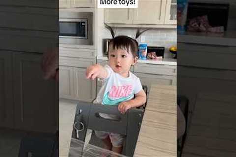 WHEN YOUR BABY KEEPS ASKING FOR MORE 👶🏻 #dad #dadlife #baby #parenting #parents