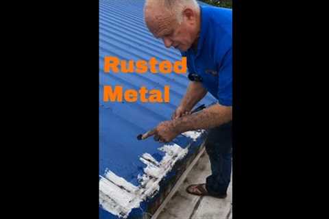 Repair Metal Roof Leaks #shorts #metal roofs #leakrepair