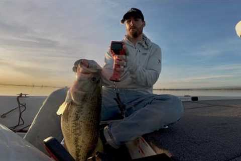 Finessing Largemouth Bass into Biting | Lake Oroville Afterbay Early Spring Fishing