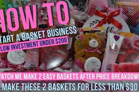 2 Simple DIY Gift Basket in under 10min.Start A Basket Business for Less than 200 Price breakdown 1K