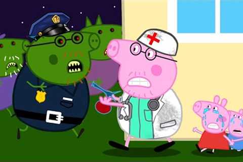 Zombie Apocalypse, Zombies Police Appear At The Laboratory🧟‍♀️ | Peppa Pig Funny Animation