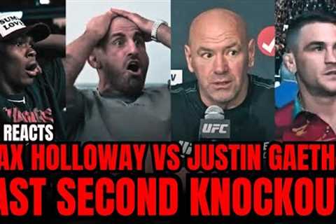 UFC Fighters REACT To Max Holloway vs Justin Gaethje KNOCKOUT!