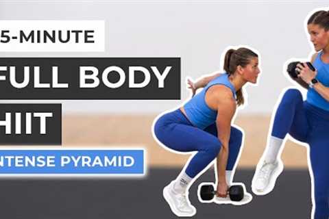 35-Minute Full Body Dumbbell HIIT Workout (Intense Pyramid)