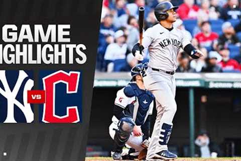 Yankees vs. Guardians Game 2 Highlights (4/13/24) | MLB Highlights