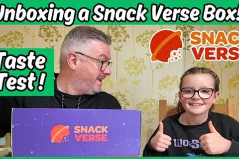 UNBOXING and TASTE TEST of a SNACK VERSE Premium Box!