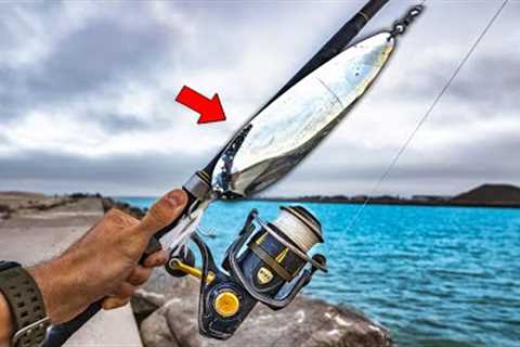 this 1 foot long spoon caught sea monsters - big lure big fish!
