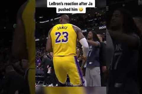 LeBron's reaction 🤣 #shorts