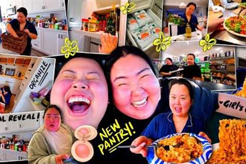 VLOG: final pantry reveal, major organizing day, unexpected visitor, shopping with bestie, errands!