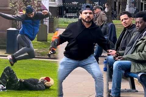 This guy throw me to the floor😟 | joker become ronaldo playing football prank || joker pranks