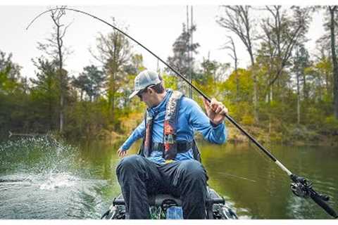 Kayak Fishing A PRIVATE LAKE!! (Completely UNCUT Fishing Tips!)