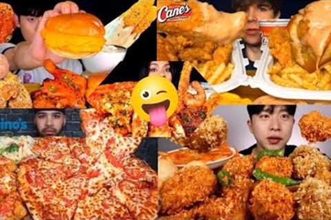 FOOD COMPILATION|| MUKBANG BIGBITES||FAST FOOD ASMR||EATING SOUNDS