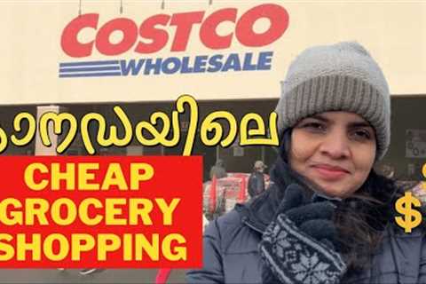 Weekly Grocery Shopping at COSTCO Wholesale | Kitchener Shopping Experience | Canada Malayalam Vlog