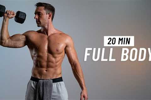 20 Min Full Body Dumbbell Workout (Strength Training)