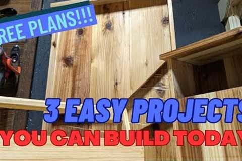 Easy Beginner Projects you can build in 1 day!! Easy DIY Projects (Easy Woodworking projects)
