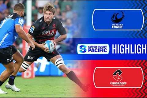 HIGHLIGHTS | FORCE v CRUSADERS | Super Rugby Pacific 2024 | Round 9