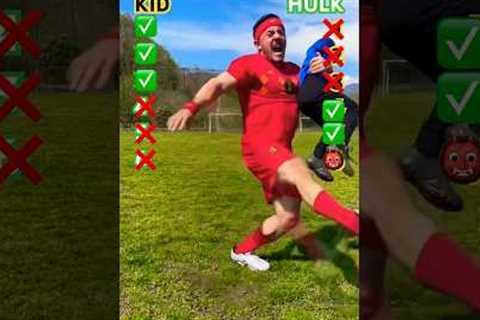 👶KID vs 🦠HULK | WHO’S WIN? #foryou #funny #challenge #prank #football #shorts