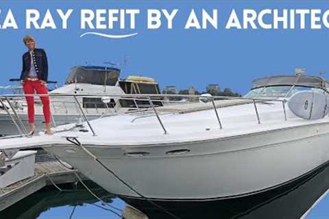 $199,000 1994 REFIT SEA RAY SUNDANCER 500 Express Cruiser YACHT TOUR Liveaboard REMODEL Walkthrough