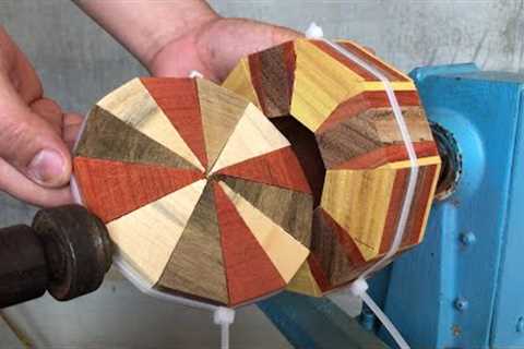 Woodturning Ideas - Enchanting Woodworking Artist with Excellent Woodworking Skills on A Lathe